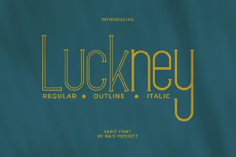 Luckney Demo font