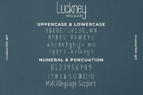 Luckney Demo font