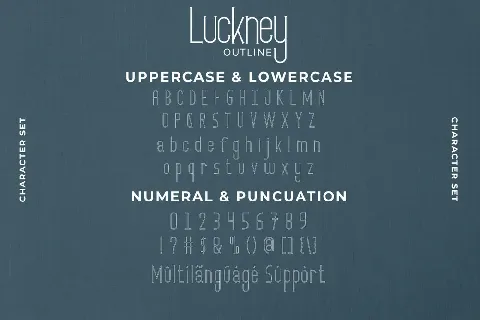 Luckney Demo font