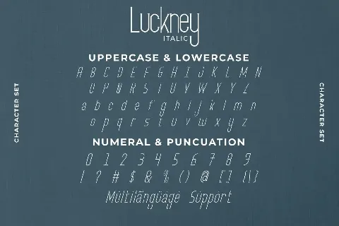 Luckney Demo font