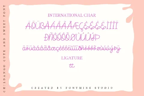 Childango Demo font