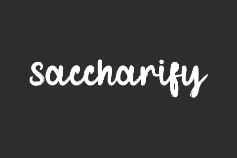 Saccharify Demo font