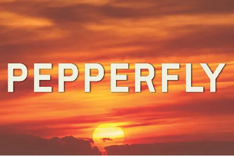 Pepperfly font