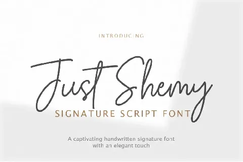 Just Shemy font