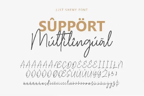 Just Shemy font