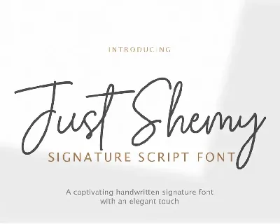 Just Shemy font