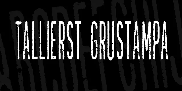 Tallierst Grustampa font