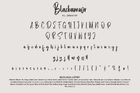 Blackamoor font