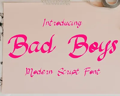 Bad Boys font