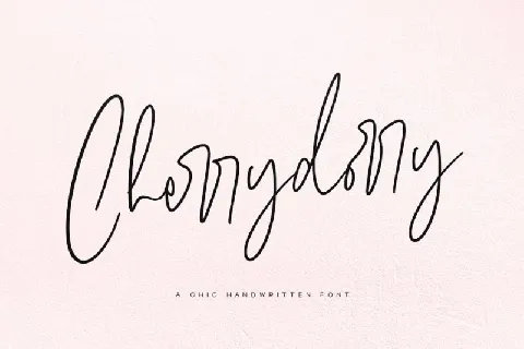 Cherrydorry Handwritten font