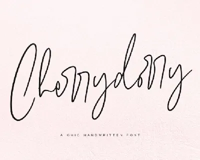 Cherrydorry Handwritten font