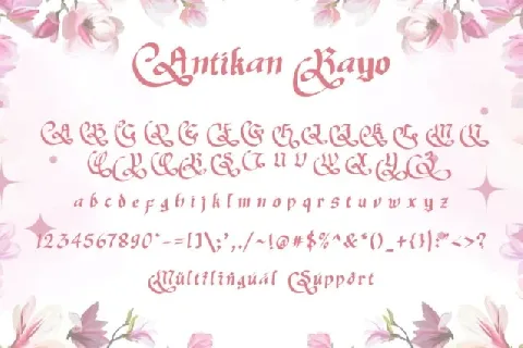 Antikan Rayo font