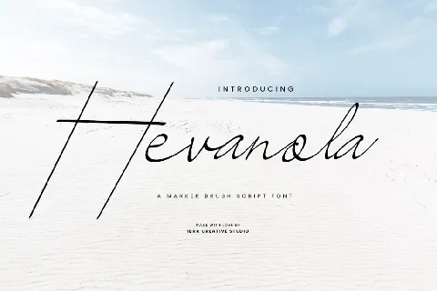 Hevanola Personal Use font