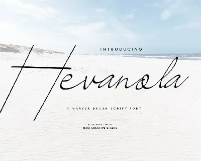 Hevanola Personal Use font