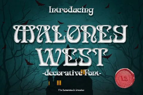 Maloney West font