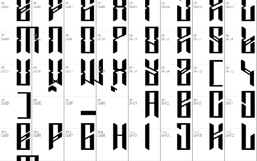 Zanterox font