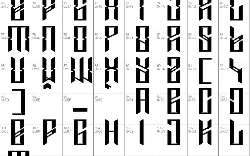 Zanterox font
