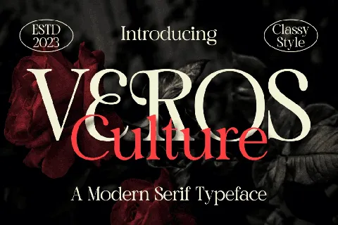 VEROS culture font