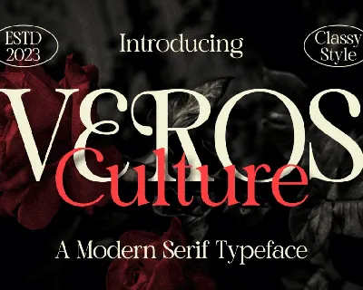 VEROS culture font