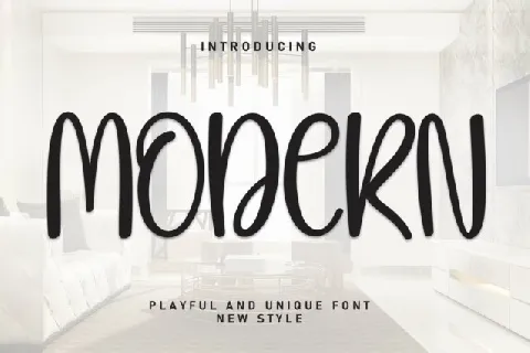 Modern Display font