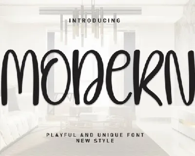 Modern Display font