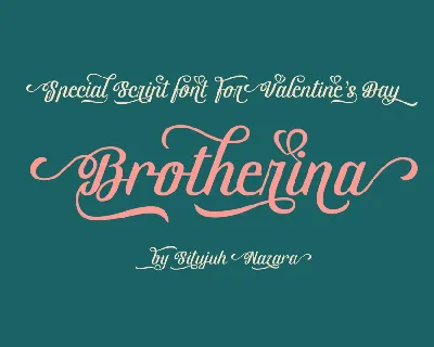 Brotherina Script Free font