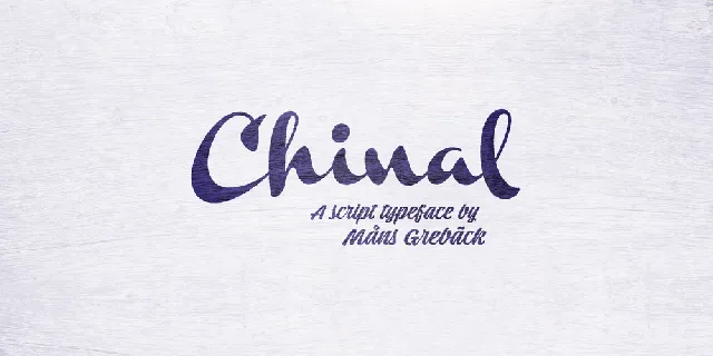 Chinal Black PERSONAL USE ONLY font