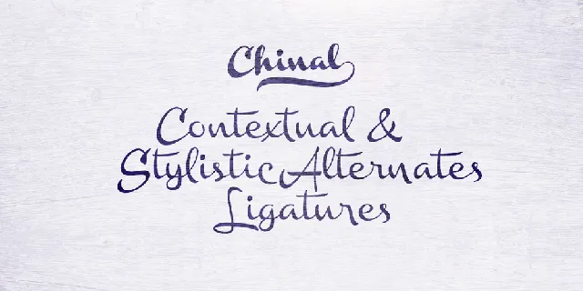 Chinal Black PERSONAL USE ONLY font