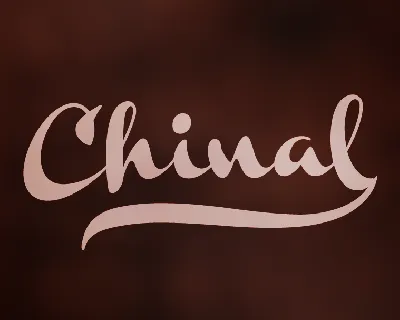 Chinal Black PERSONAL USE ONLY font