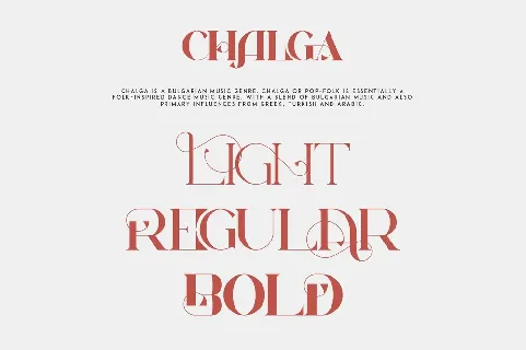 Chalga VP font