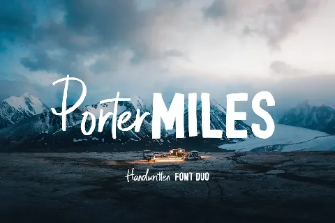 Porter Miles font