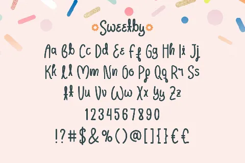 Sweetby Demo font