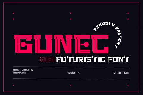 GUNEC TRIAL font