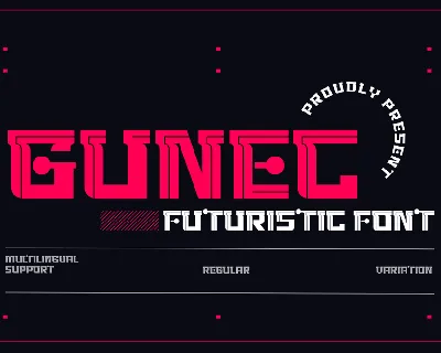 GUNEC TRIAL font