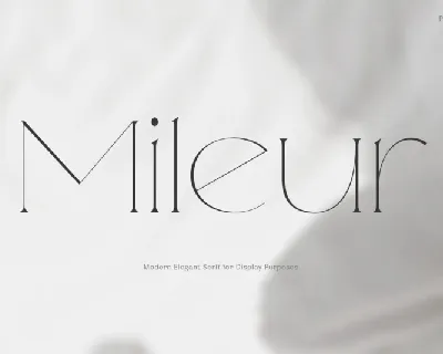 Mileur Serif font