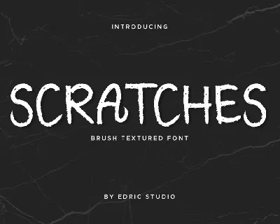 Scratches font