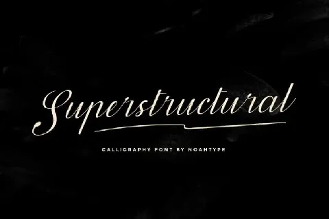 Superstructural Calligraphy font