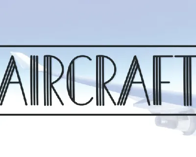 Aircraft Display font