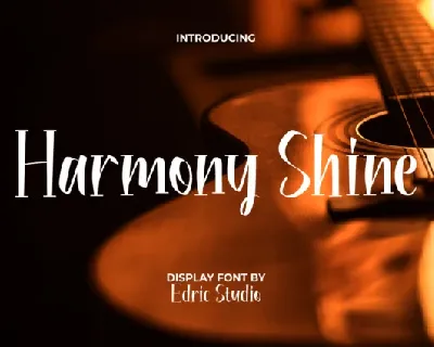 Harmony Shine font