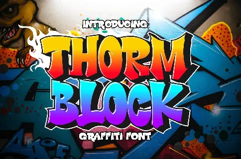 Thorm Block font