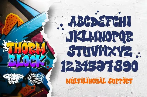 Thorm Block font