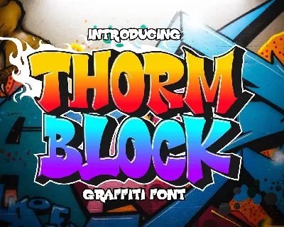 Thorm Block font