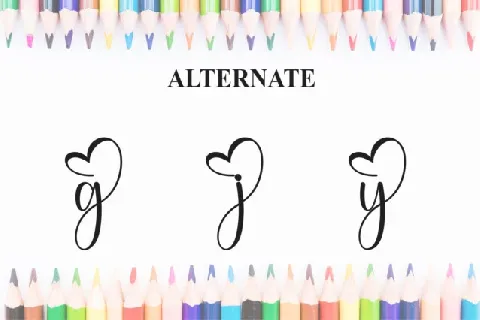 Coloring Calligraphy font