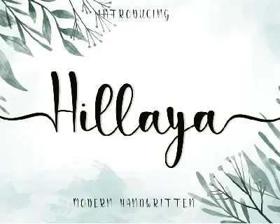 Hillaya-PERSONAL USE font