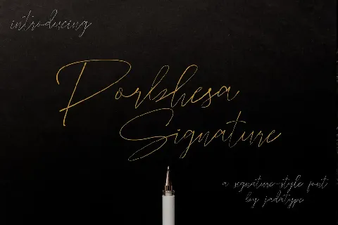 Porbhesa Signature font