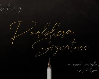 Porbhesa Signature font