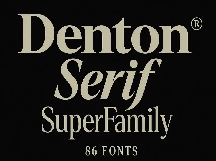 Denton Family font