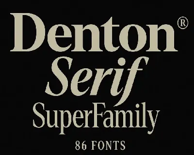 Denton Family font