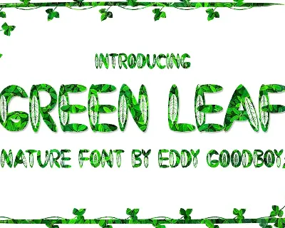 Green Leaf font