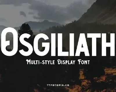 Osgiliath Multistyle Display font